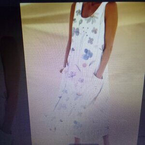 Bundle 1 gold-plated pendant/necklace&floral print maxi long dress brand new